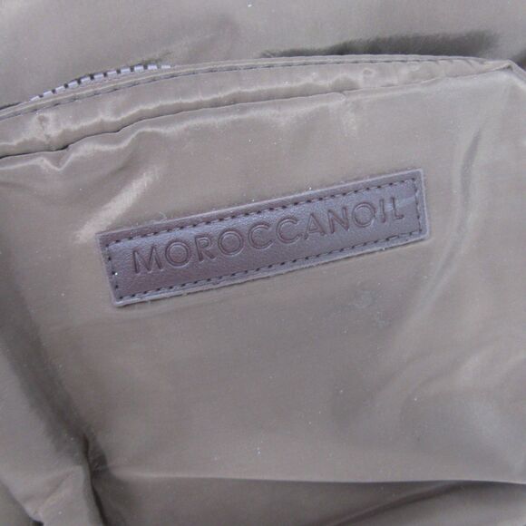 Moroccanoil Travel Backpack Brown Nylon Teal Lining Everyday Bag 12\